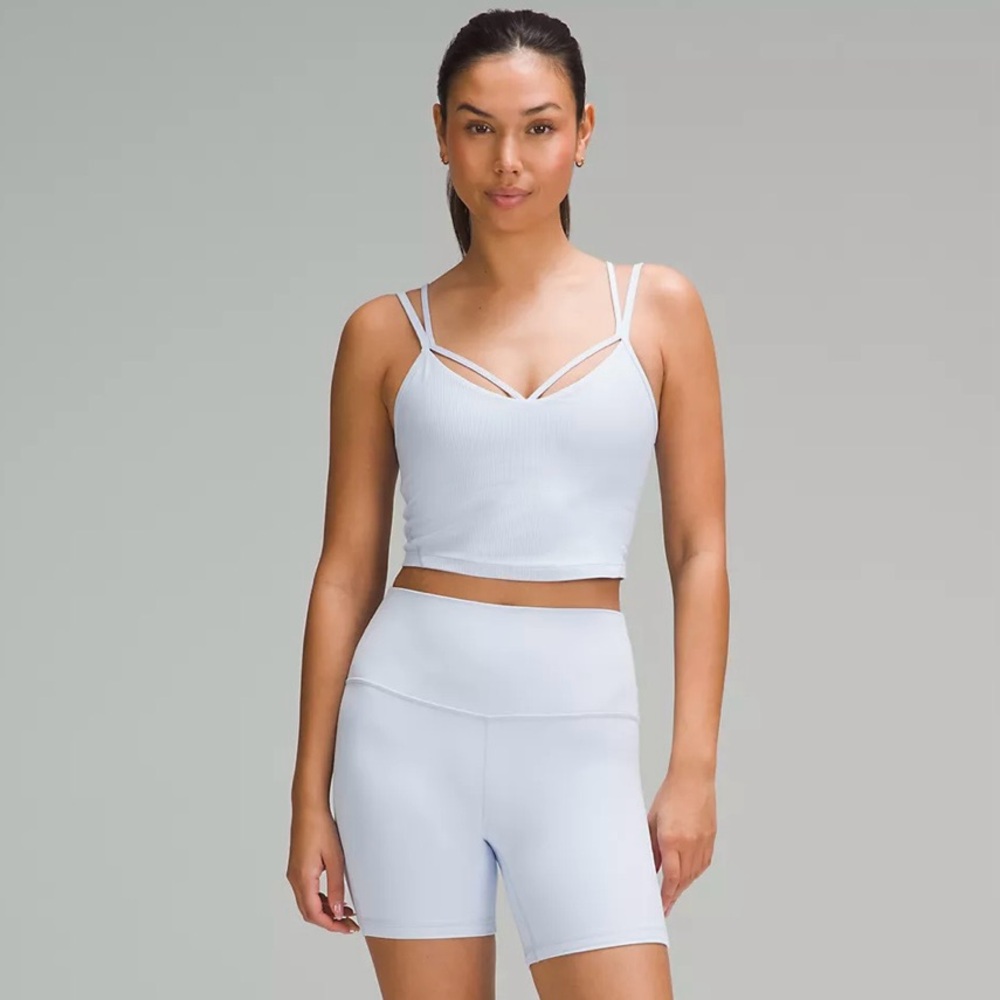 NWT Lululemon Align Strappy Ribbed Tank Windmill Blue Size 12